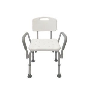 SILLA DE DUCHA REGULABLE CON REPOSABRAZOS
